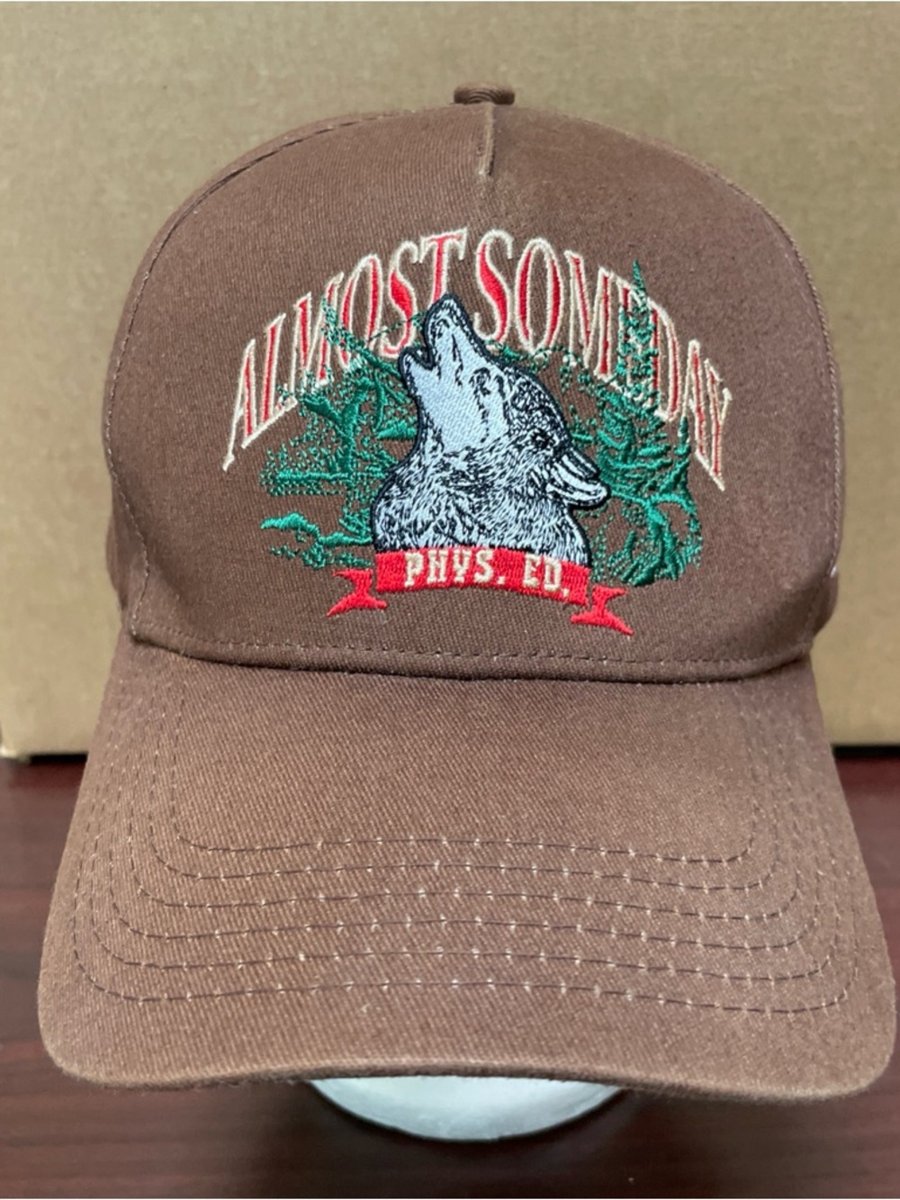 Almost Someday Phys Ed Snapback  Hat Cap Adjustable Howling Wolf